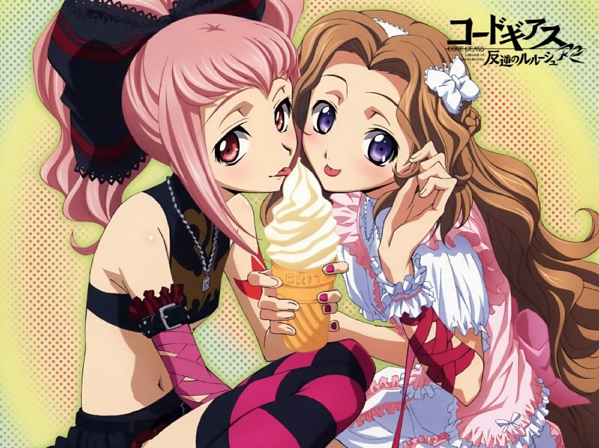 nunnally vi britannia and anya alstreim (code geass) drawn by tabata_hisayuki