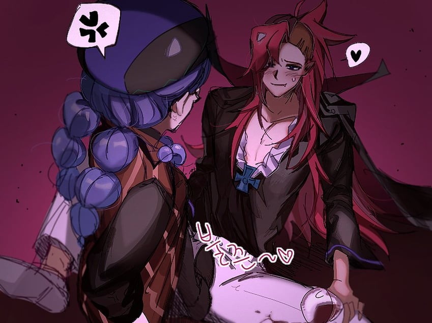 vampire cookie and alchemist cookie (cookie run) drawn by ponong