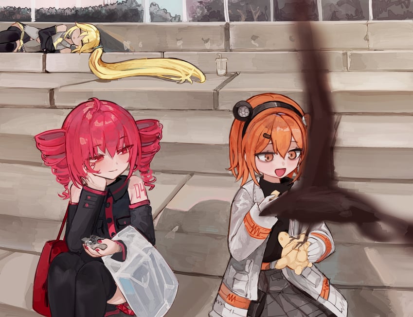 kasane teto, adachi rei, and akita neru (vocaloid and 2 more) drawn by microa