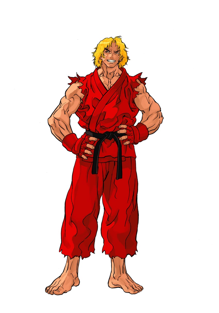 ken masters (street fighter and 1 more) drawn by nishimura_kinu