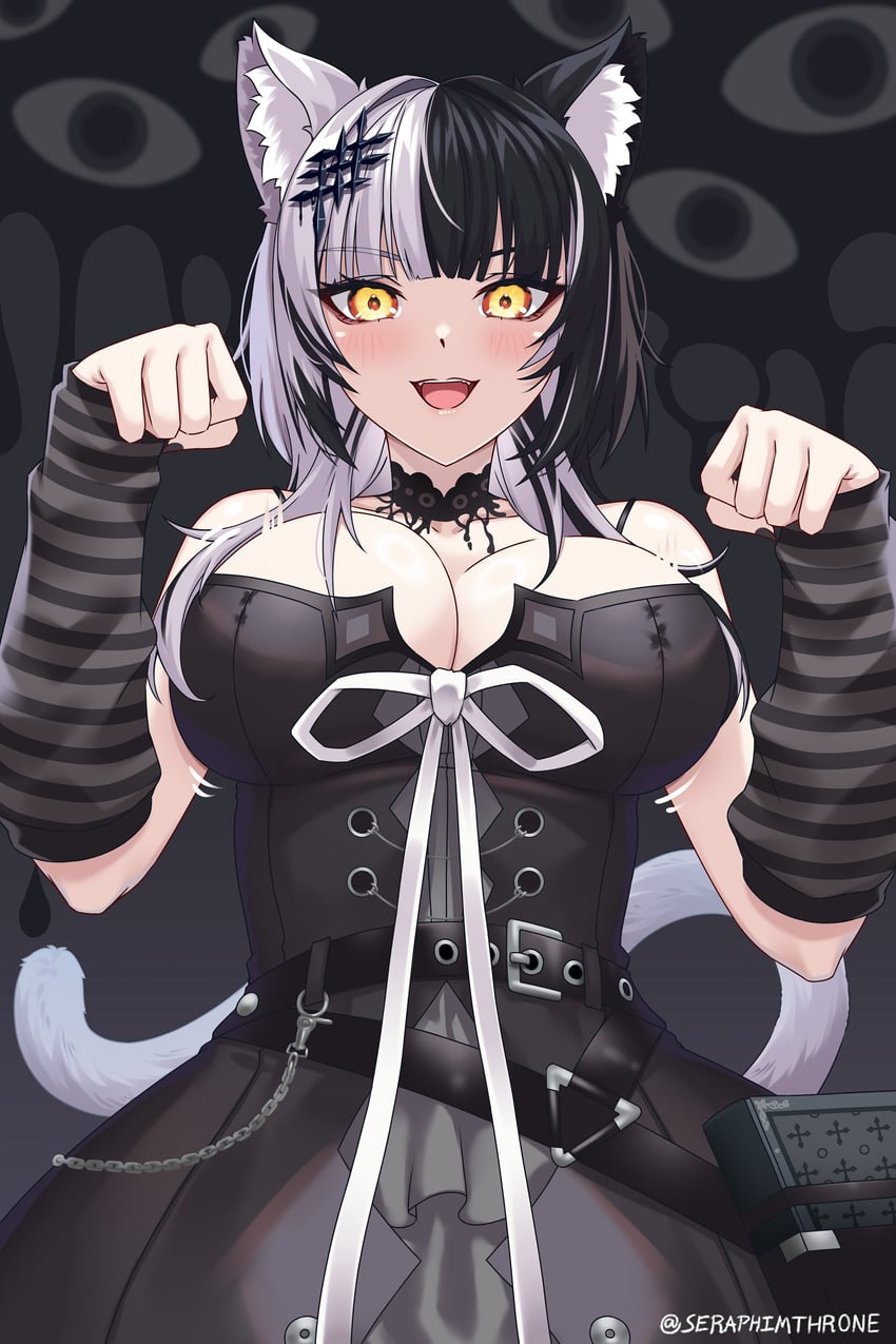 shiori novella (hololive and 1 more) drawn by seraphim_throne