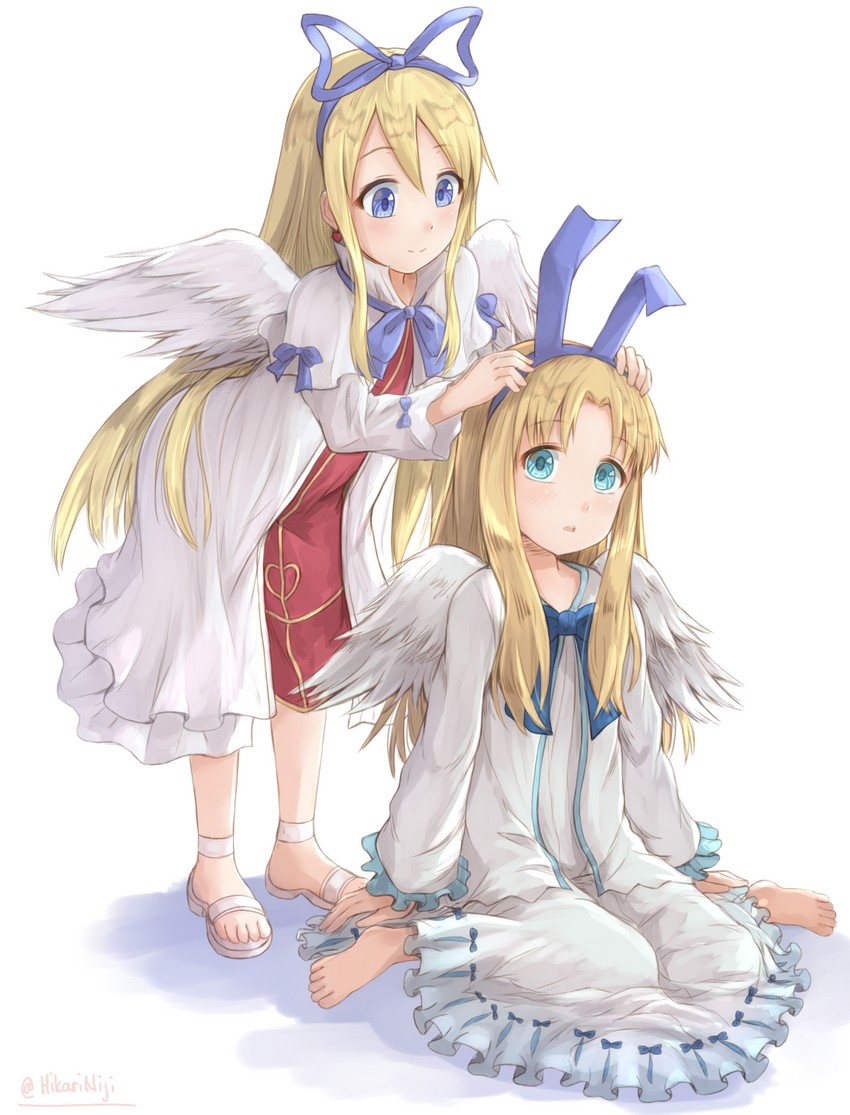 flonne and filo (disgaea and 2 more) drawn by hikari_niji