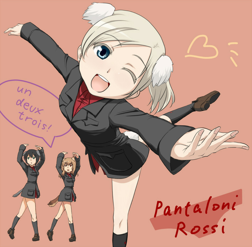 fernandia malvezzi, luciana mazzei, and martina crespi (world witches series and 1 more) drawn by mackey_(mthc_riku)