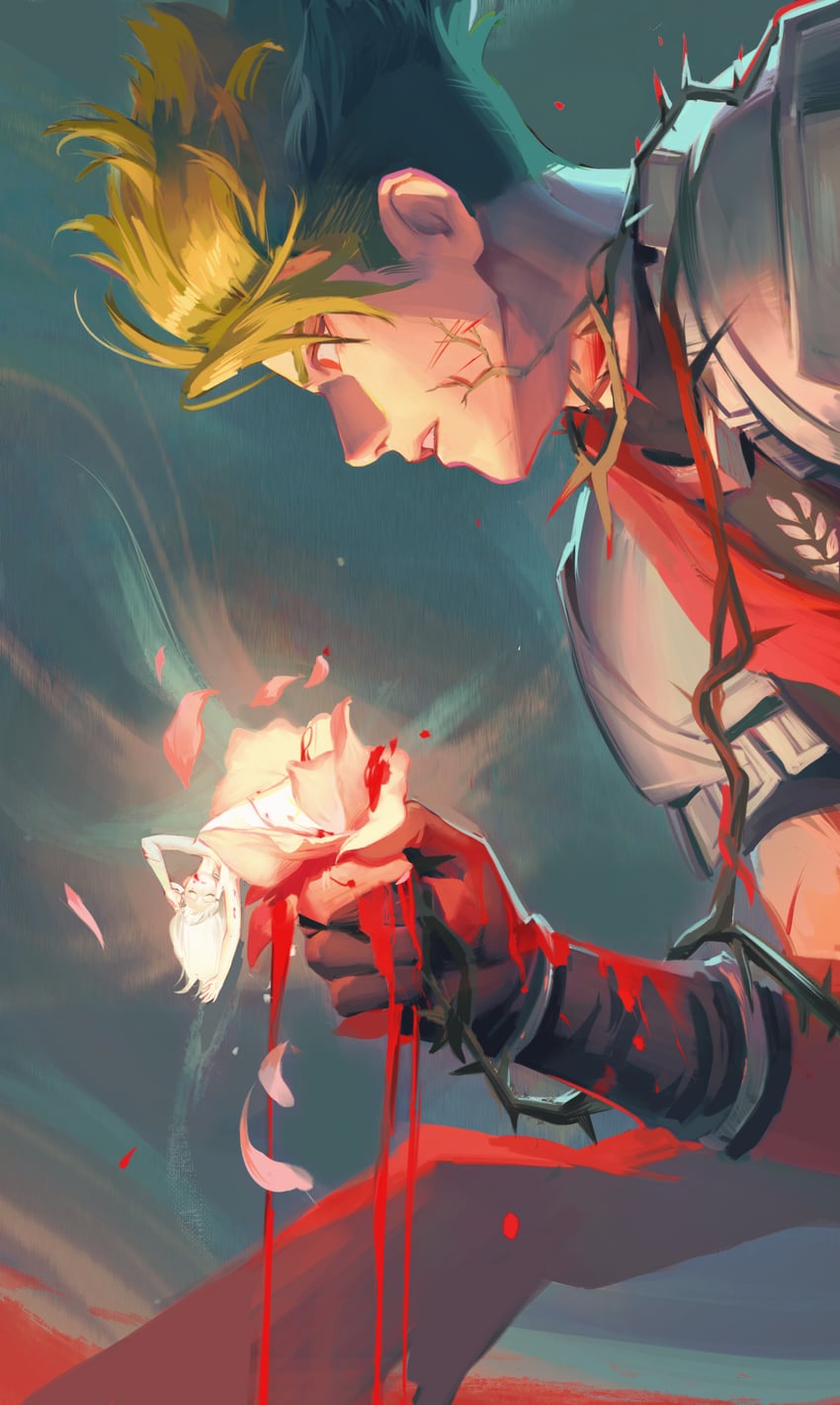 achilles and penthesilea (fate and 1 more) drawn by cobalt_(ohhhhhw)