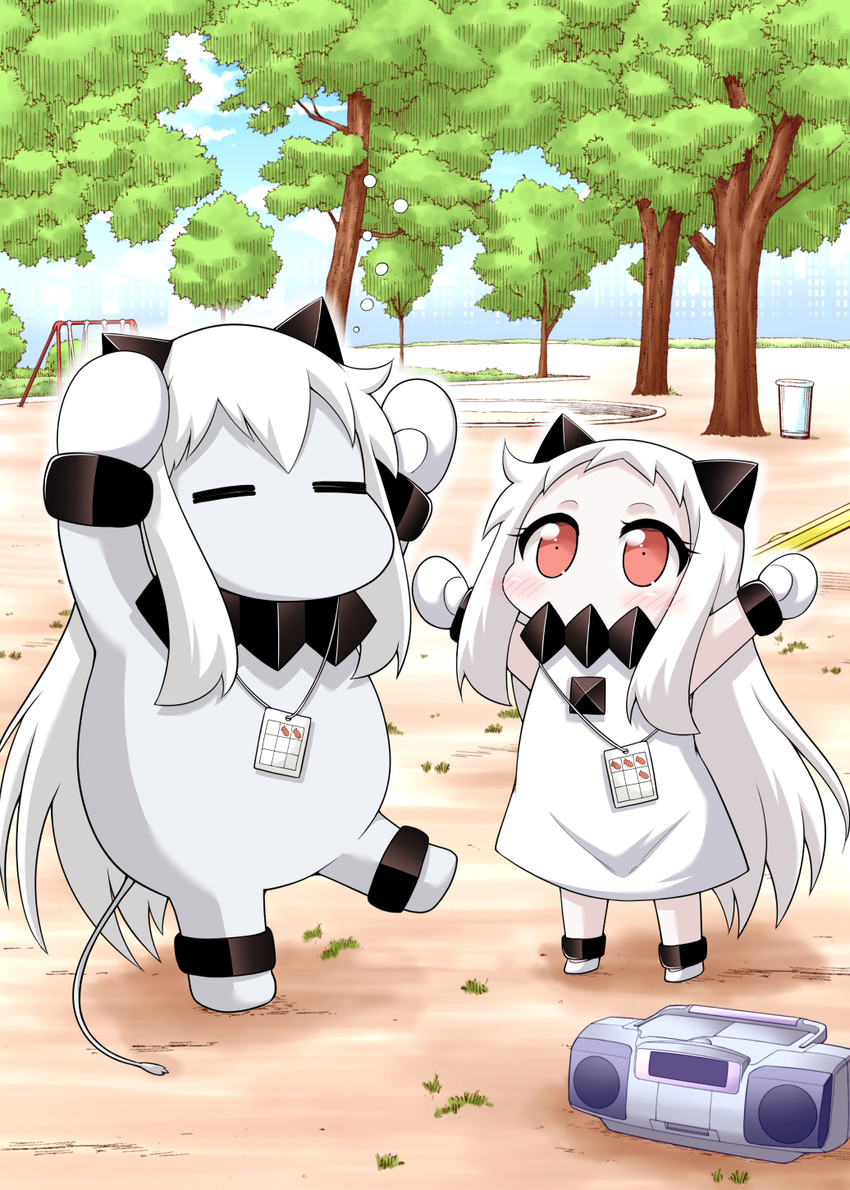 northern ocean princess and muppo (kantai collection) drawn by yamato_nadeshiko