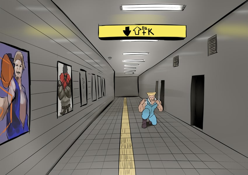 ryu, guile, and luke sullivan (street fighter and 2 more) drawn by sowel_(sk3)