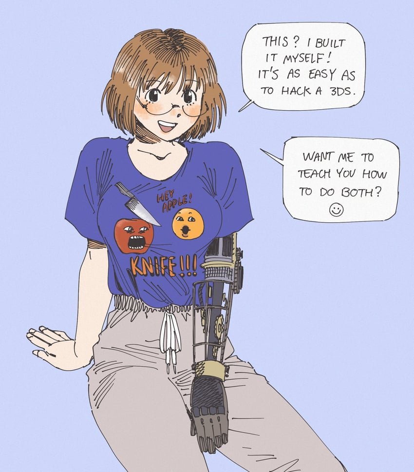 annoying orange and apple (original and 1 more) drawn by heidi_(heytherenrds)