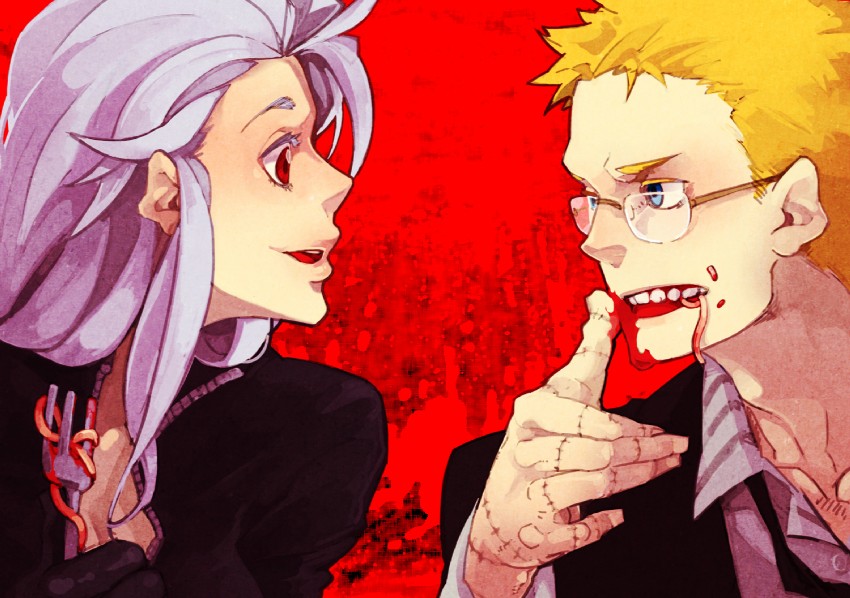 noi and shin (dorohedoro) drawn by zorim