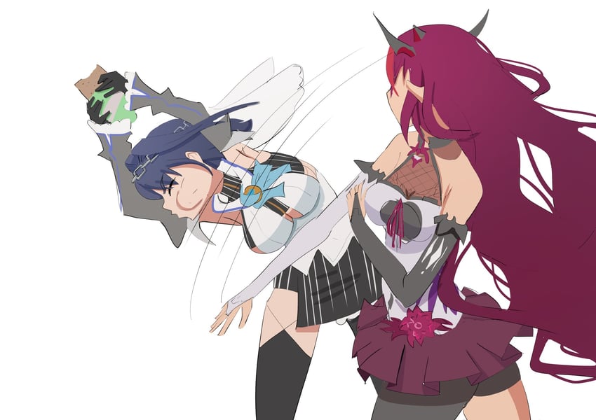 ouro kronii and irys (hololive and 1 more) drawn by angelchama