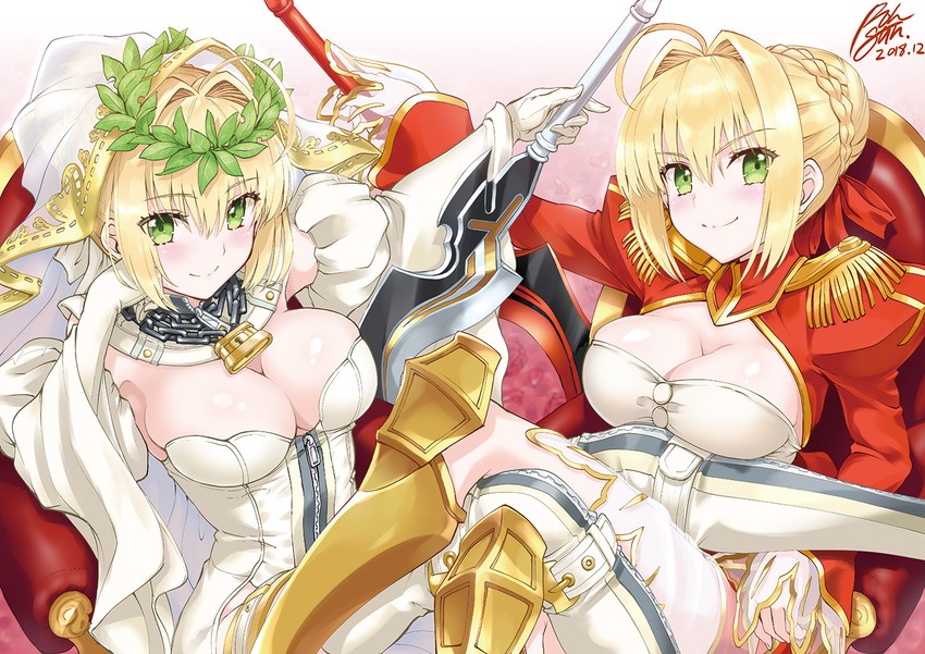 nero claudius (fate and 3 more) drawn by rohgun