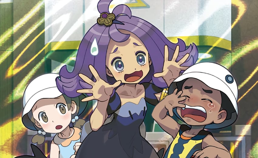 acerola and preschooler (pokemon and 2 more) drawn by ishikawa_hideki