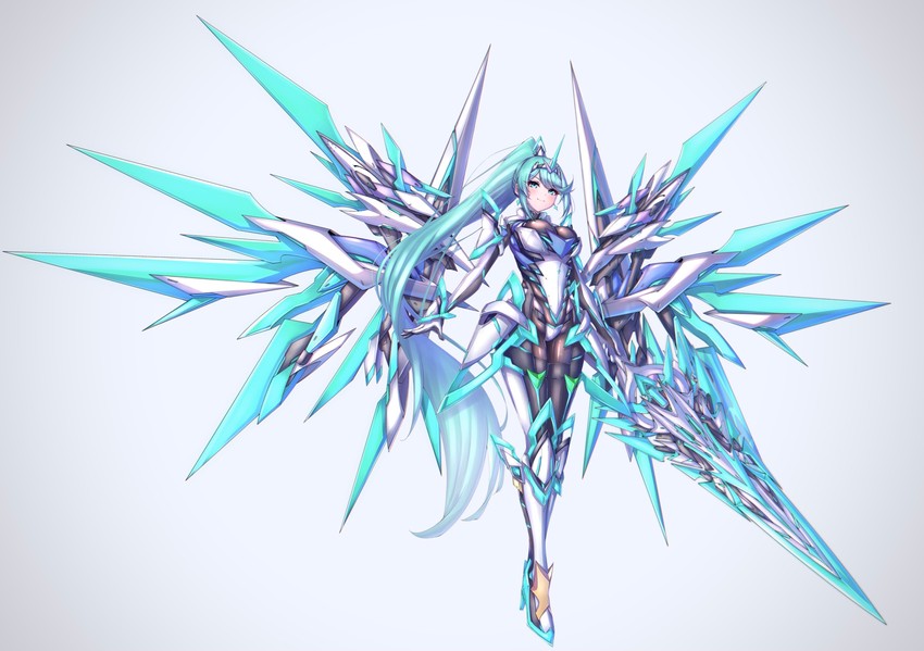 pneuma (xenoblade chronicles and 1 more) drawn by hakusai_(hksicabb)