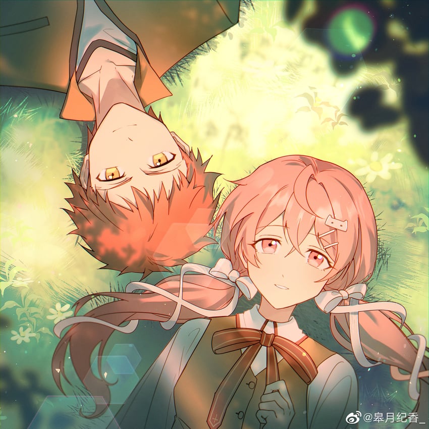 emiya shirou and momomiya shizuku (original and 2 more)