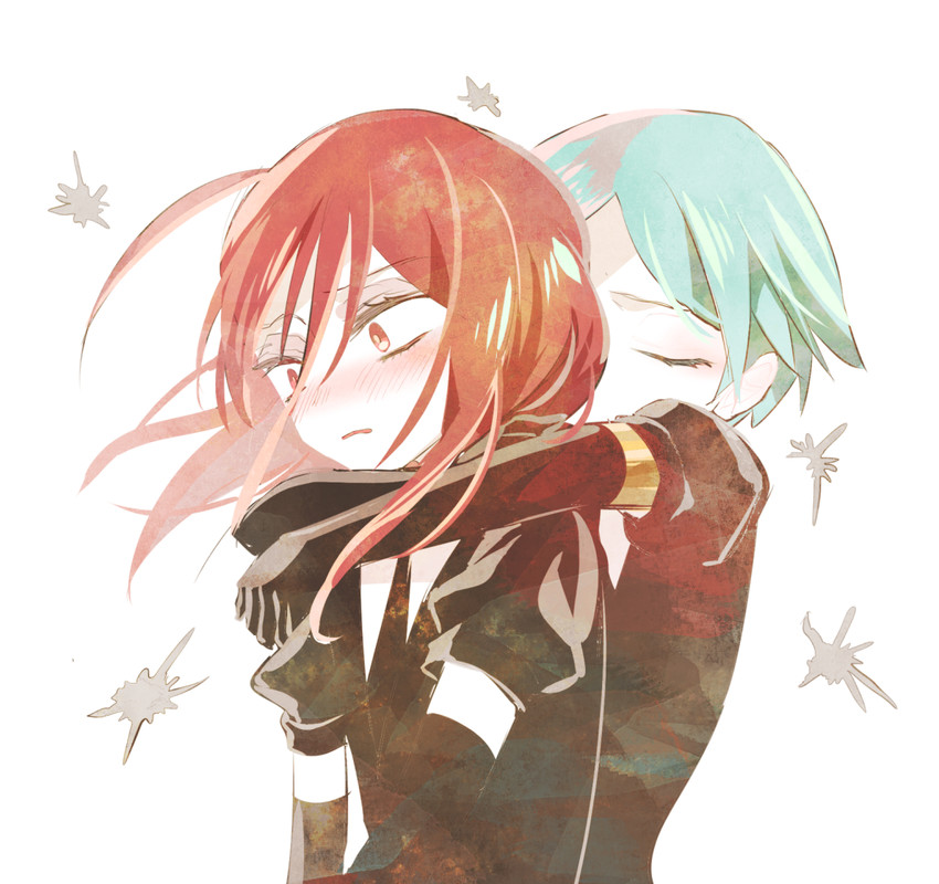 phosphophyllite and cinnabar (houseki no kuni) drawn by suzuka_(suzuchiyan)