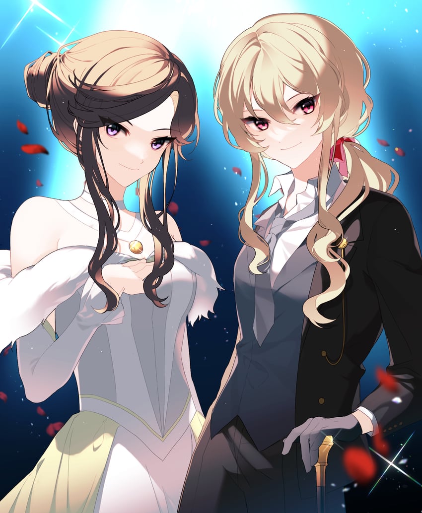 saijou claudine and tendou maya (shoujo kageki revue starlight) drawn by bn_(b32607)