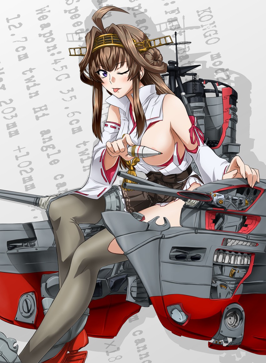 kongou and kongou kai ni (kantai collection) drawn by akito_(sub707)