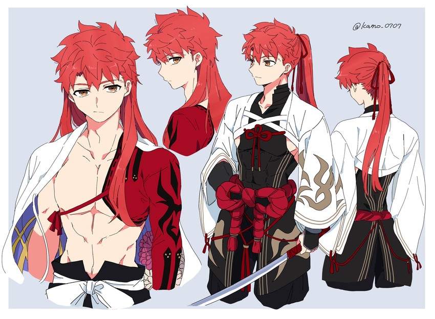 emiya shirou and senji muramasa (fate and 1 more) drawn by kamo_0707