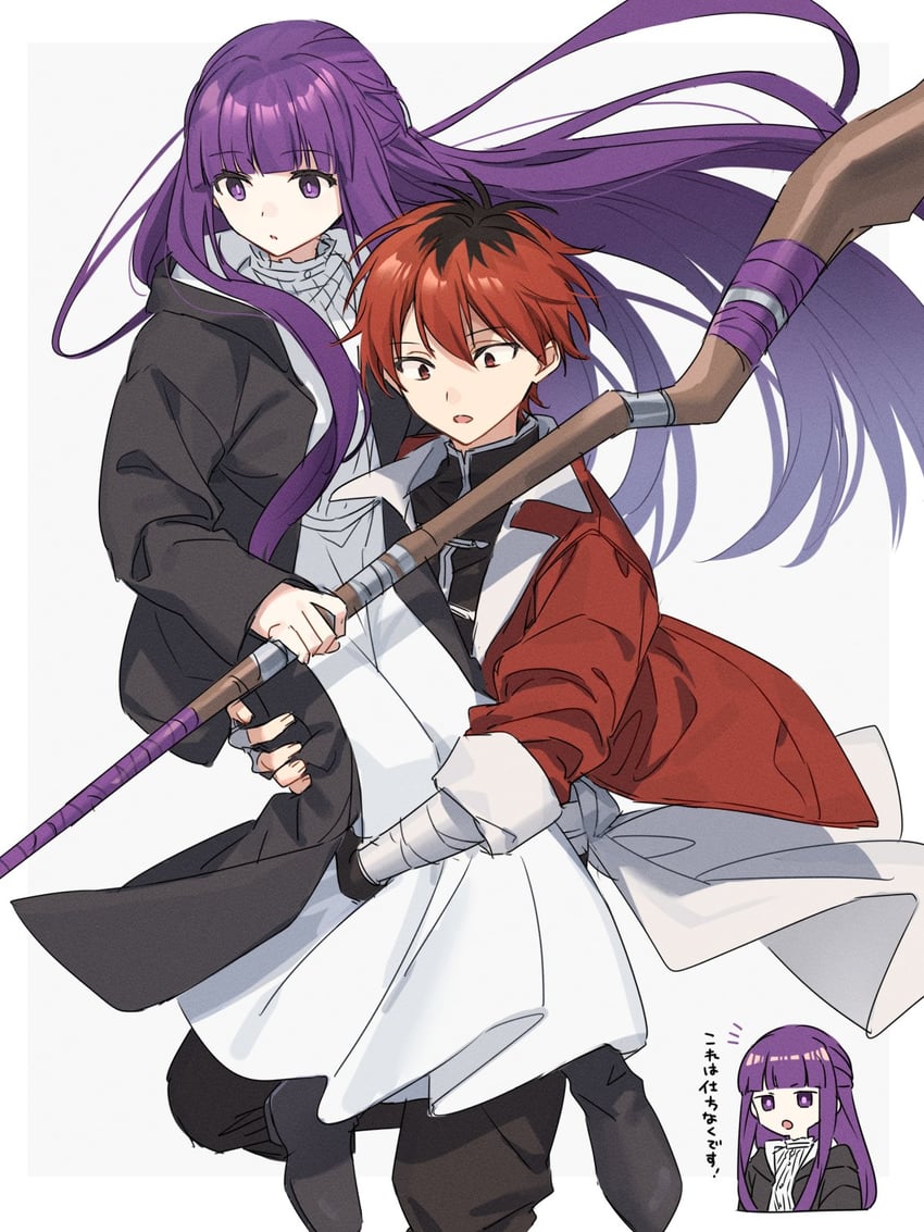 fern and stark (sousou no frieren) drawn by ma_shima