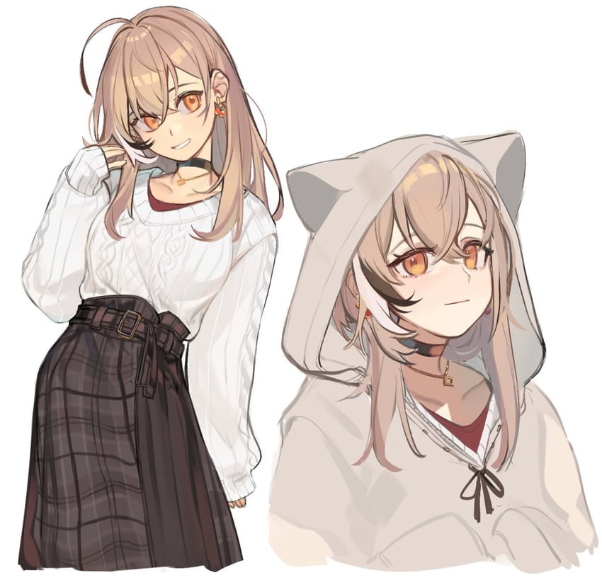 nanashi mumei (hololive and 1 more) drawn by eus_ing