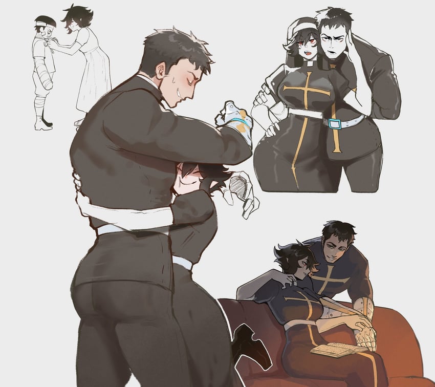 sister almonde and stratham (original and 1 more) drawn by nyantcha