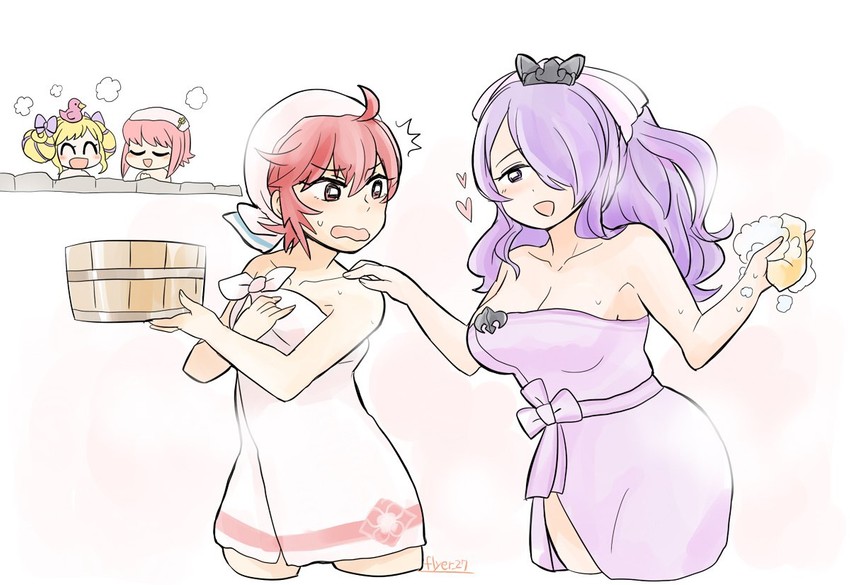 camilla, elise, sakura, and hinoka (fire emblem and 2 more) drawn by flyer_27
