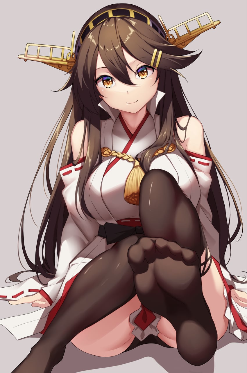 haruna and haruna kai ni (kantai collection) drawn by creek_(moon-sky)