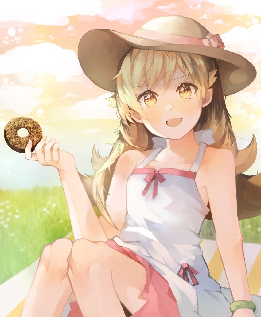 oshino shinobu (monogatari and 1 more) drawn by nadekoi