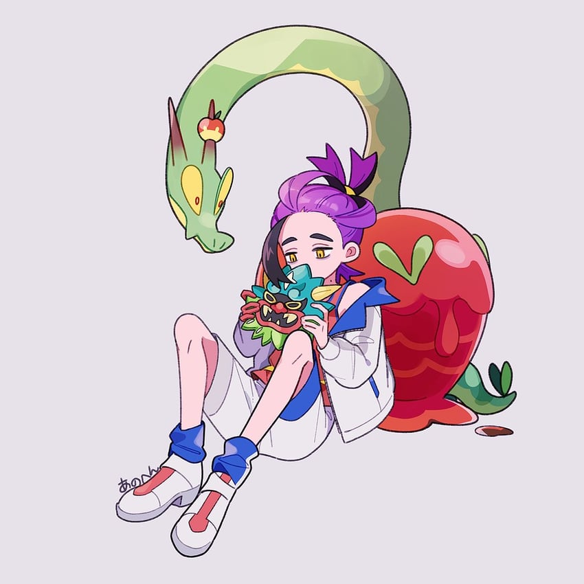 kieran and hydrapple (pokemon and 1 more) drawn by 1202_koge