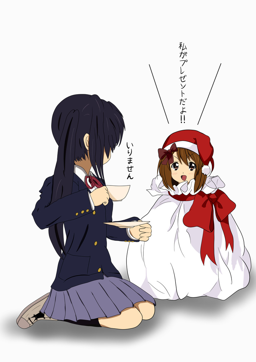 nakano azusa and hirasawa yui (k-on!) drawn by daiki-solid