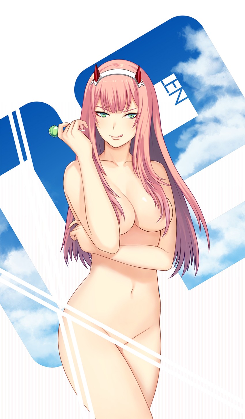 zero two (darling in the franxx) drawn by len|arc