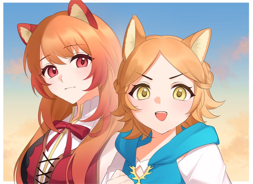 raphtalia and wyndia (tate no yuusha no nariagari) drawn by shin_(mac_no)