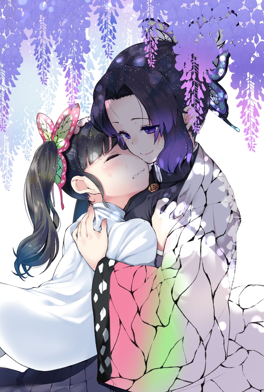 kochou shinobu and tsuyuri kanao (kimetsu no yaiba) drawn by tian_sheng