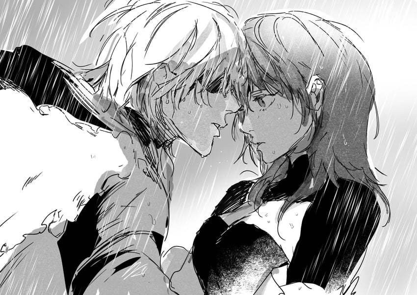 dimitri alexandre blaiddyd and female byleth (fire emblem and 1 more) drawn by real_dog_plate