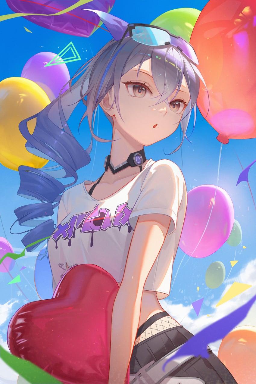 silver wolf (honkai and 1 more) drawn by shengkai167