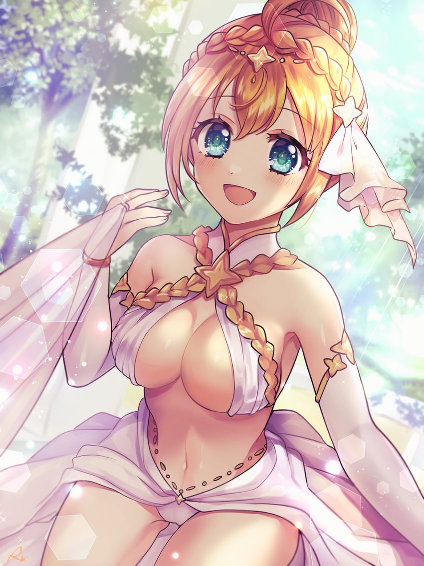pecorine and yui (princess connect!) drawn by rokico
