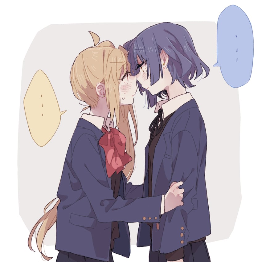 ijichi nijika and yamada ryo (bocchi the rock!) drawn by ree_(re-19)