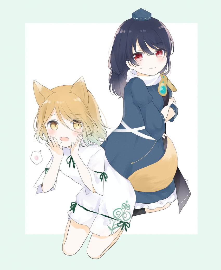 kudamaki tsukasa and iizunamaru megumu (touhou) drawn by umi_(nana_spring)