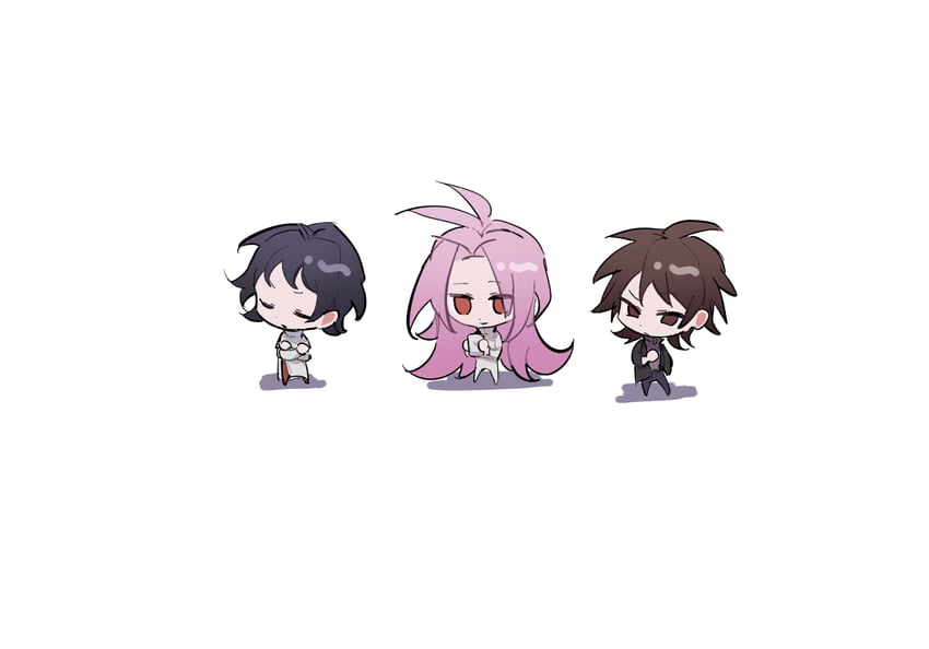 hatsutori hajime, utsugi noriyuki, and harada minoru (saibou shinkyoku) drawn by fu.fu.zhang