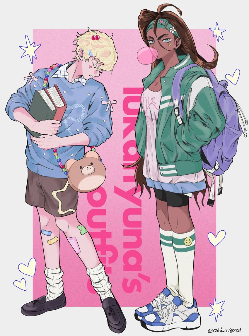 luka and hyuna (alien stage) drawn by oshi_is_goood