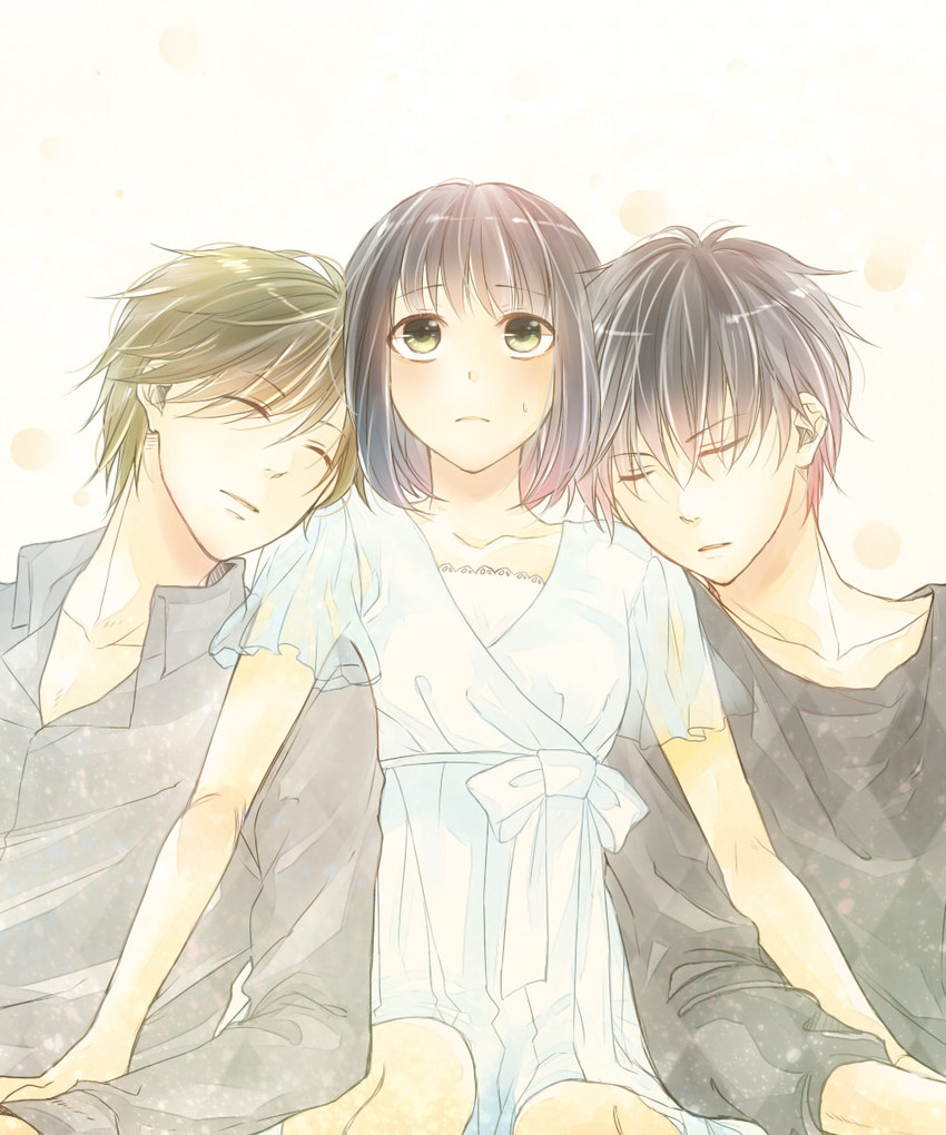 sakura momoko, hanawa kazuhiko, and oono ken'ichi (chibi maruko-chan) drawn by yuzudrop