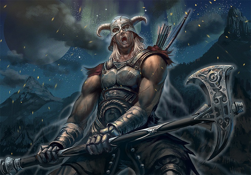 dovahkiin (the elder scrolls and 1 more) drawn by noba