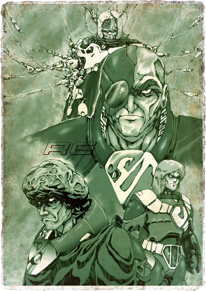 exsedol folmo, vrlitwhai kridanik, quamzin kravshera, and boddole zer (macross and 2 more) drawn by dagova_(artist)