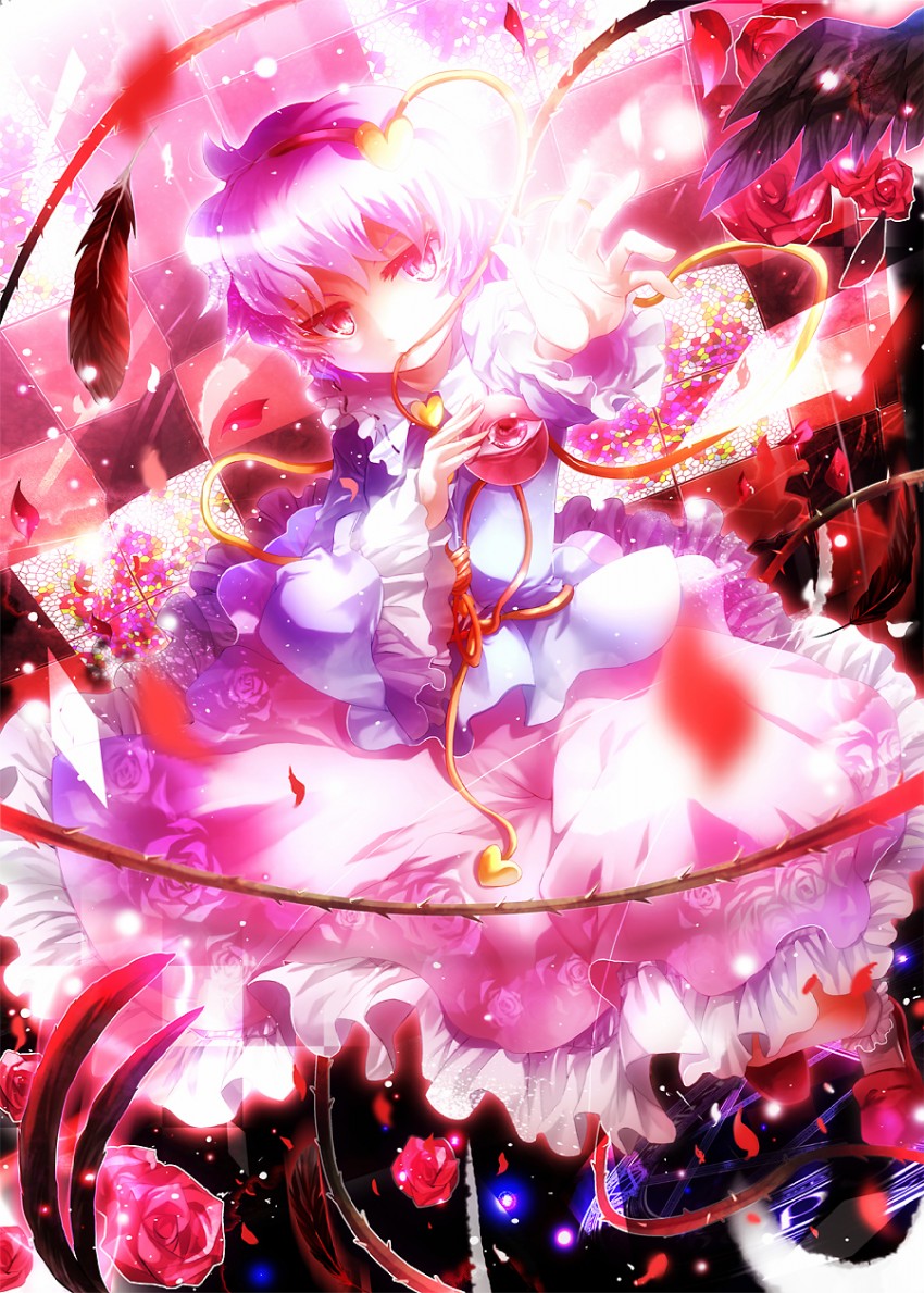 komeiji satori (touhou) drawn by aquamarine