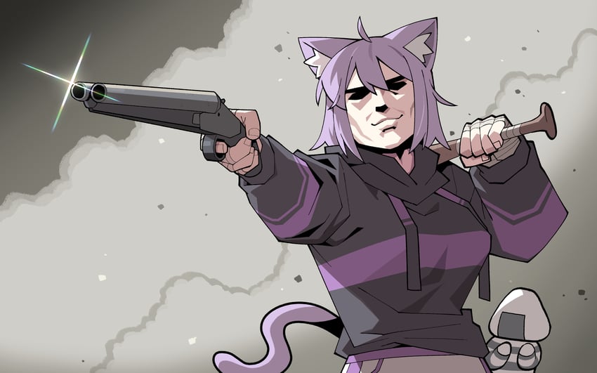 nekomata okayu and onigirya (hololive and 2 more) drawn by cocomayo29_(tomato)