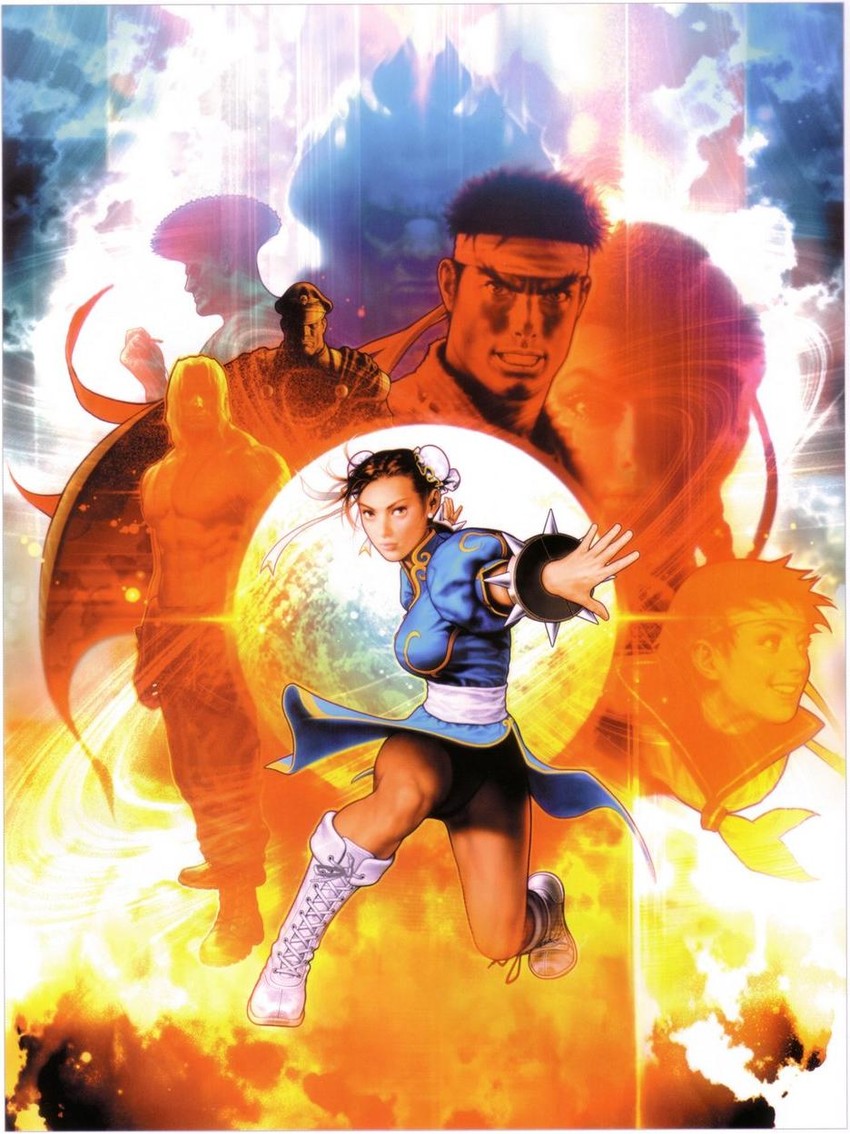 chun-li, cammy white, ryu, kasugano sakura, akuma, and 3 more (street fighter and 1 more) drawn by mori_toshiaki
