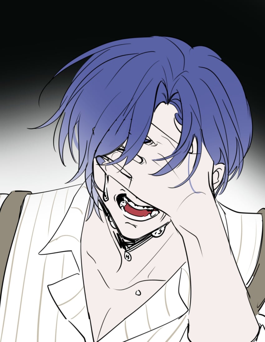 kaito and adam moonlit (vocaloid and 3 more) drawn by kaimiku_yummy