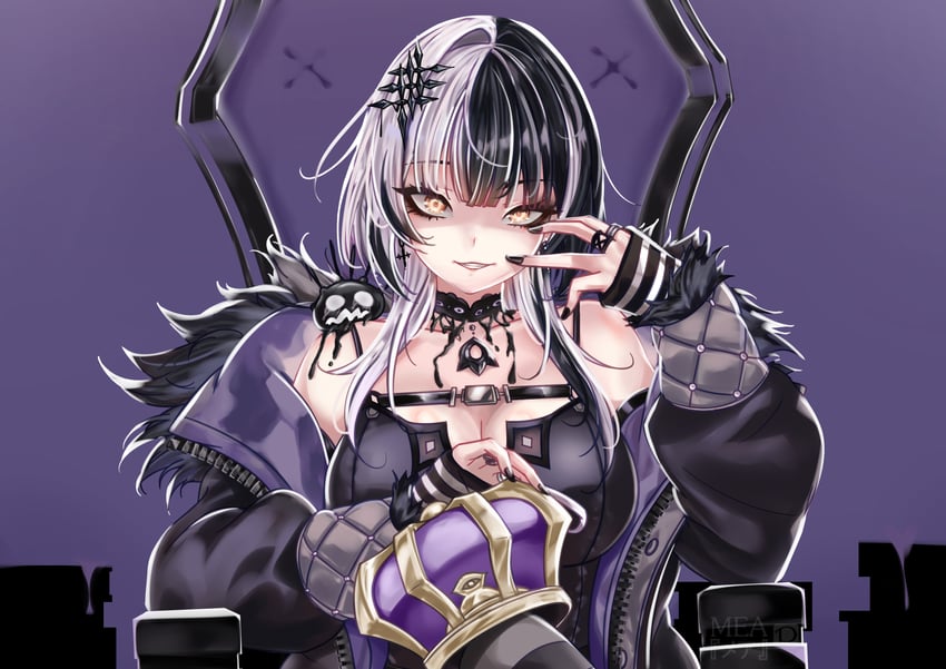 shiori novella and yorick (hololive and 2 more) drawn by mea_(manami030)