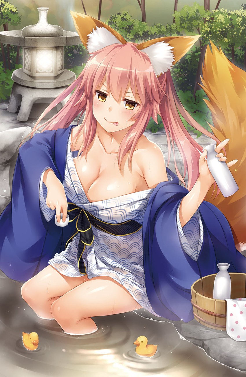 tamamo and tamamo no mae (fate and 1 more) drawn by nakajima_yuka