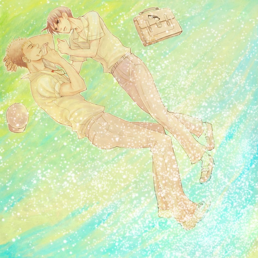 kawabuchi sentarou and nishimi kaoru (sakamichi no apollon) drawn by 6v6gochi