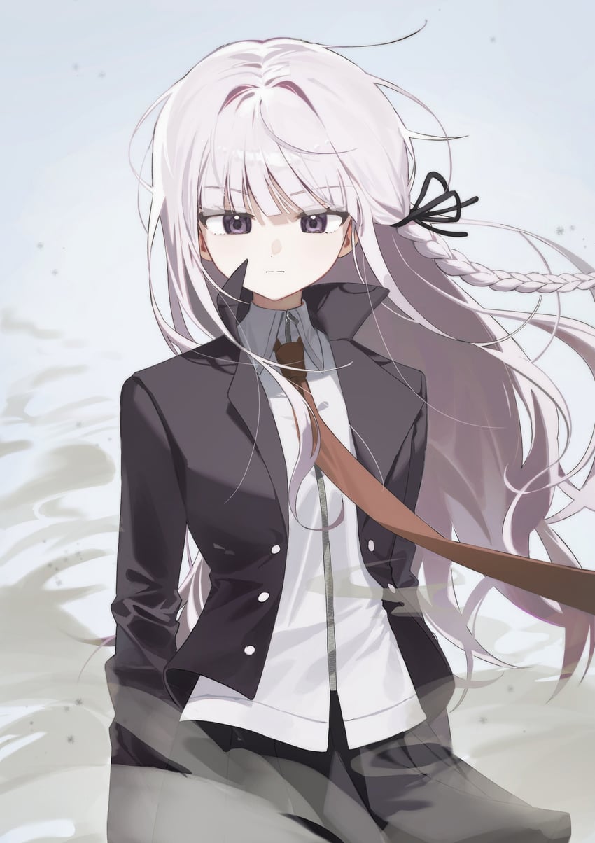 kirigiri kyoko (danganronpa and 1 more) drawn by chama_(chacoc0)
